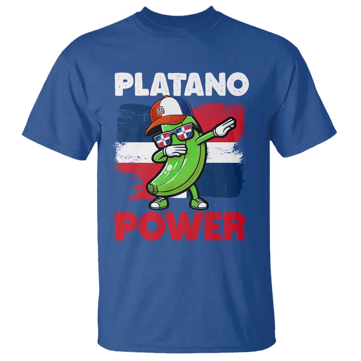 Platano Power T Shirt Funny Dominican Republic Flag Baseball