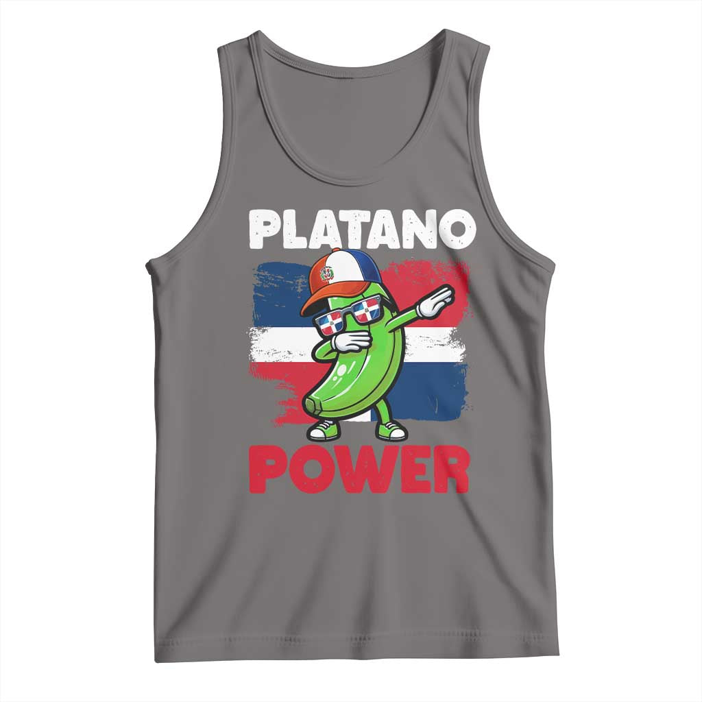 Platano Power Tank Top Funny Dominican Republic Flag Baseball