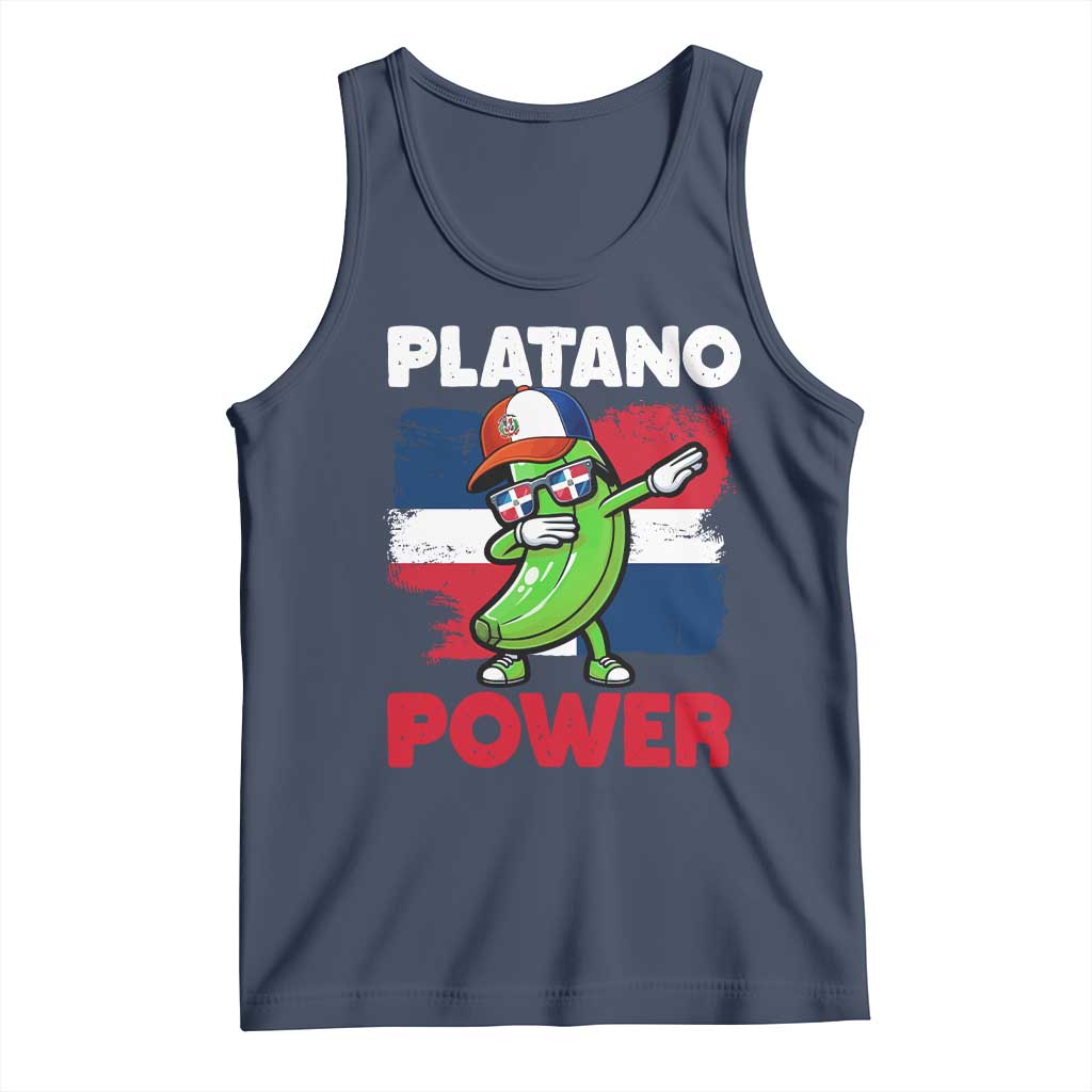 Platano Power Tank Top Funny Dominican Republic Flag Baseball
