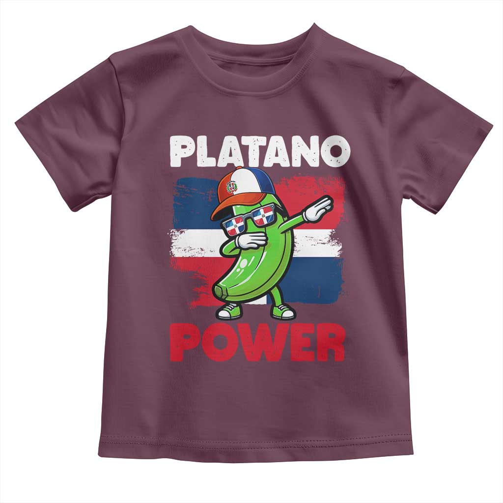 Platano Power Toddler T Shirt Funny Dominican Republic Flag Baseball