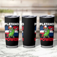 Platano Power Tumbler Cup Funny Dominican Republic Flag Baseball