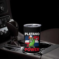 Platano Power Tumbler Cup Funny Dominican Republic Flag Baseball