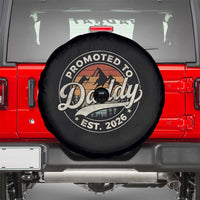 Promoted To Daddy Est 2026 Spare Tire Cover Soon to Be Dad Retro Baby Announcement