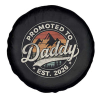 Promoted To Daddy Est 2026 Spare Tire Cover Soon to Be Dad Retro Baby Announcement