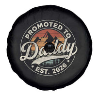Promoted To Daddy Est 2026 Spare Tire Cover Soon to Be Dad Retro Baby Announcement