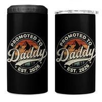 Promoted To Daddy Est 2026 4 in 1 Can Cooler Tumbler Soon to Be Dad Retro Baby Announcement