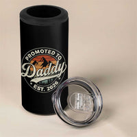 Promoted To Daddy Est 2026 4 in 1 Can Cooler Tumbler Soon to Be Dad Retro Baby Announcement