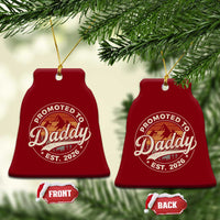 Promoted To Daddy Est 2026 Ceramic Ornament Soon to Be Dad Retro Baby Announcement