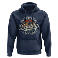 Promoted To Daddy Est 2026 Hoodie Soon to Be Dad Retro Baby Announcement