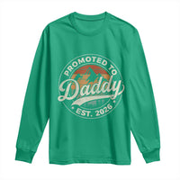 Promoted To Daddy Est 2026 Long Sleeve Shirt Soon to Be Dad Retro Baby Announcement