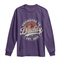 Promoted To Daddy Est 2026 Long Sleeve Shirt Soon to Be Dad Retro Baby Announcement