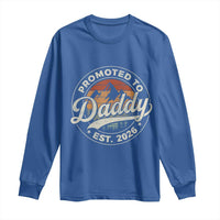 Promoted To Daddy Est 2026 Long Sleeve Shirt Soon to Be Dad Retro Baby Announcement