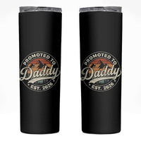 Promoted To Daddy Est 2026 Skinny Tumbler Soon to Be Dad Retro Baby Announcement