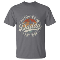 Promoted To Daddy Est 2026 T Shirt Soon to Be Dad Retro Baby Announcement