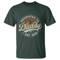 Promoted To Daddy Est 2026 T Shirt Soon to Be Dad Retro Baby Announcement