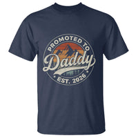 Promoted To Daddy Est 2026 T Shirt Soon to Be Dad Retro Baby Announcement