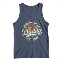 Promoted To Daddy Est 2026 Tank Top Soon to Be Dad Retro Baby Announcement