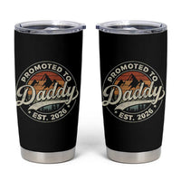 Promoted To Daddy Est 2026 Tumbler Cup Soon to Be Dad Retro Baby Announcement