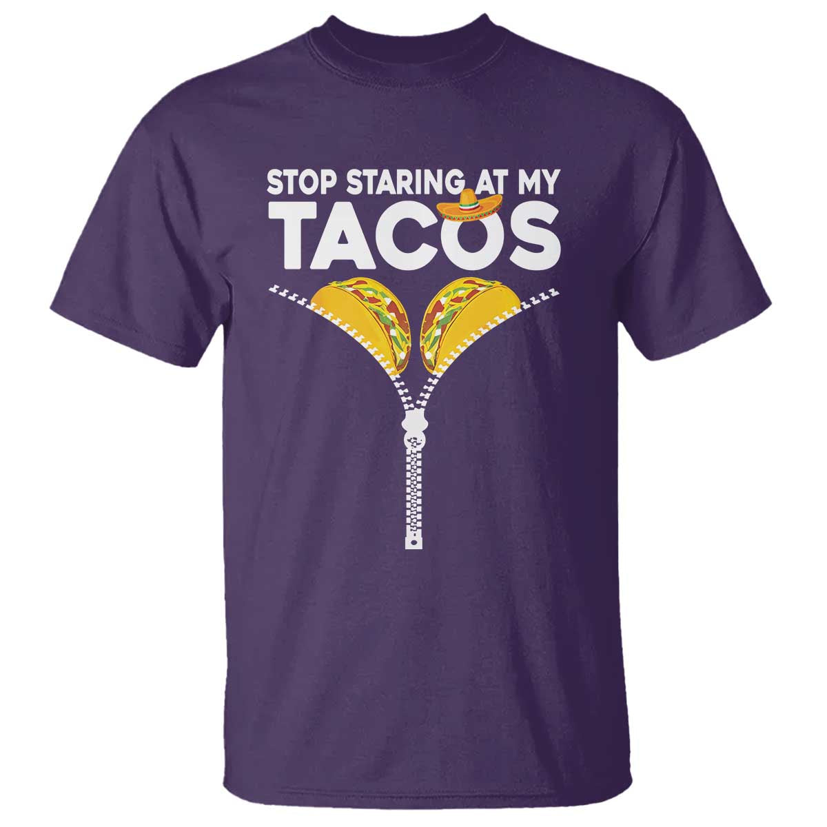 Funny Stop Staring At My Tacos T Shirt Mexican Cinco De Mayo