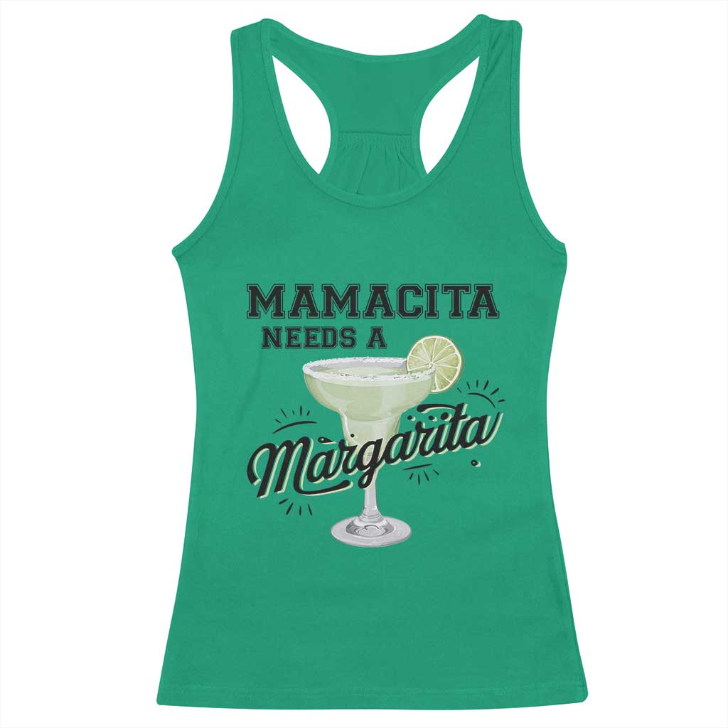Funny Mamacita Needs A Margarita Racerback Tank Top Magarita Cocktail Lover