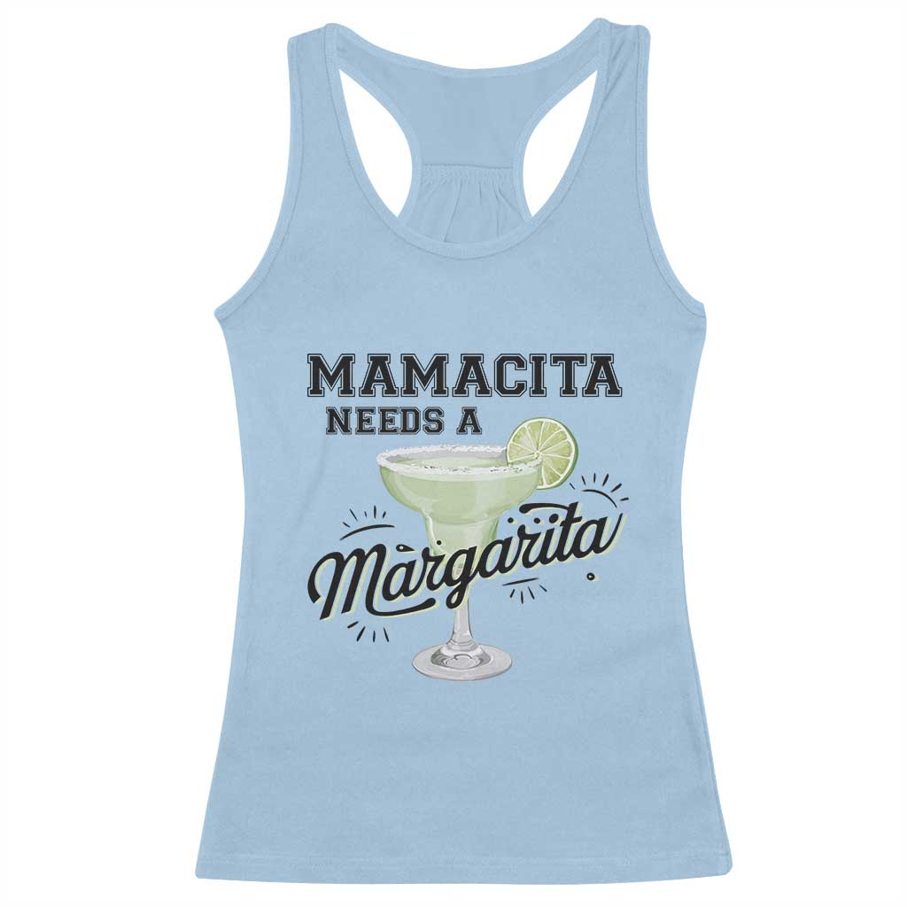 Funny Mamacita Needs A Margarita Racerback Tank Top Magarita Cocktail Lover