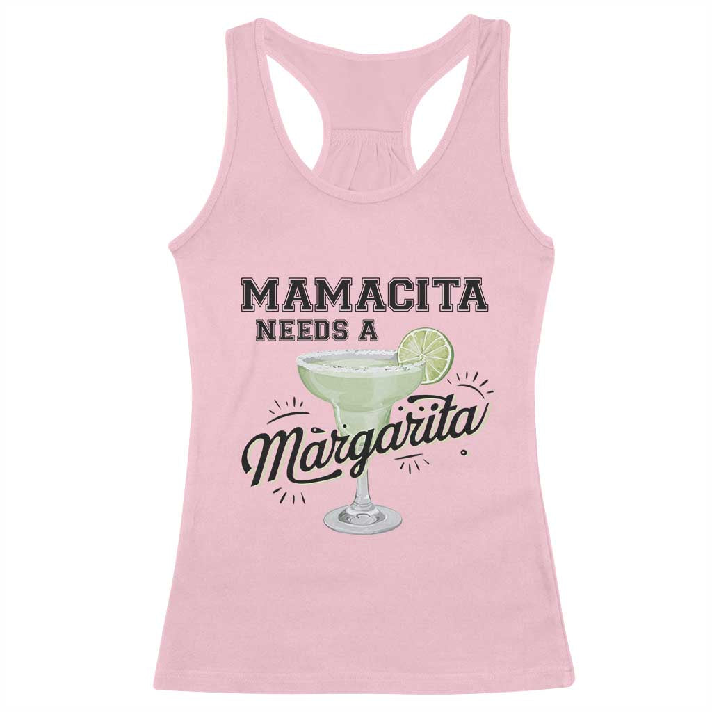 Funny Mamacita Needs A Margarita Racerback Tank Top Magarita Cocktail Lover