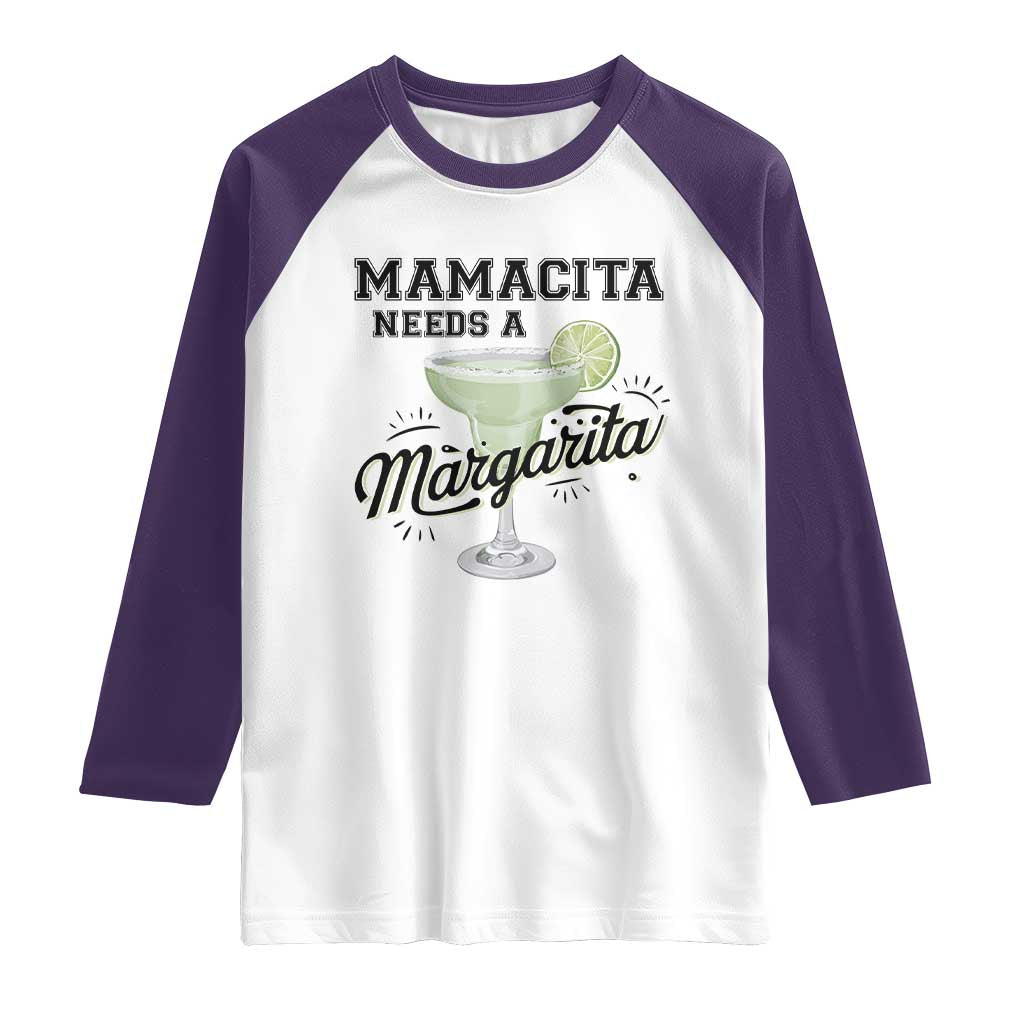Funny Mamacita Needs A Margarita Raglan Shirt Magarita Cocktail Lover