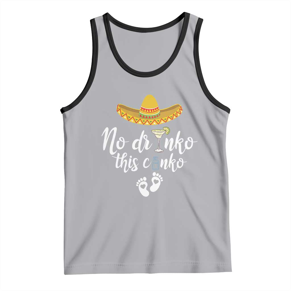 Funny Cinco De Mayo Pregnancy Reveal Tank Top No Drinko This Cinko Sombrero Hat
