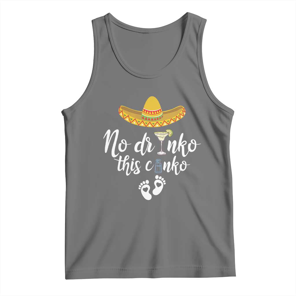 Funny Cinco De Mayo Pregnancy Reveal Tank Top No Drinko This Cinko Sombrero Hat