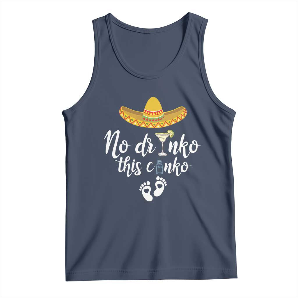 Funny Cinco De Mayo Pregnancy Reveal Tank Top No Drinko This Cinko Sombrero Hat