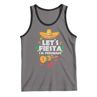 Funny Cinco De Mayo Pregnancy Announcement Tank Top Let's Fiesta I'm Pregnant Mexico Festival