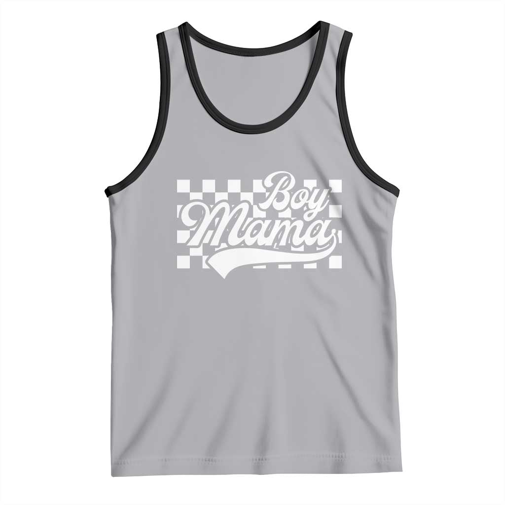 Funny Boy Mama Tank Top Mama Of Boy Checkerboard Mother's Day