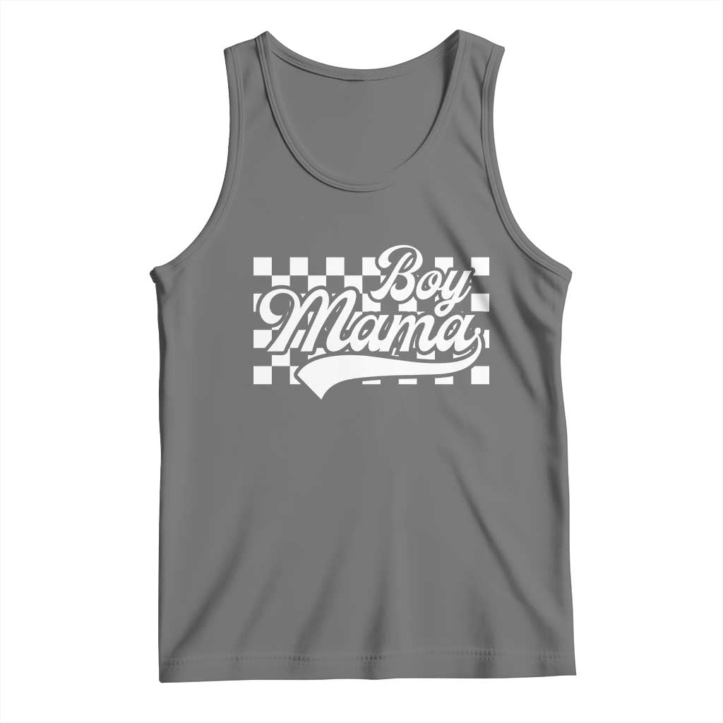 Funny Boy Mama Tank Top Mama Of Boy Checkerboard Mother's Day