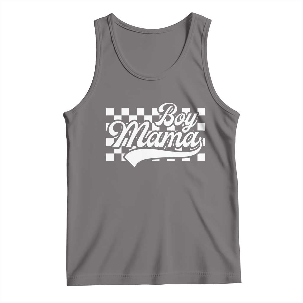 Funny Boy Mama Tank Top Mama Of Boy Checkerboard Mother's Day