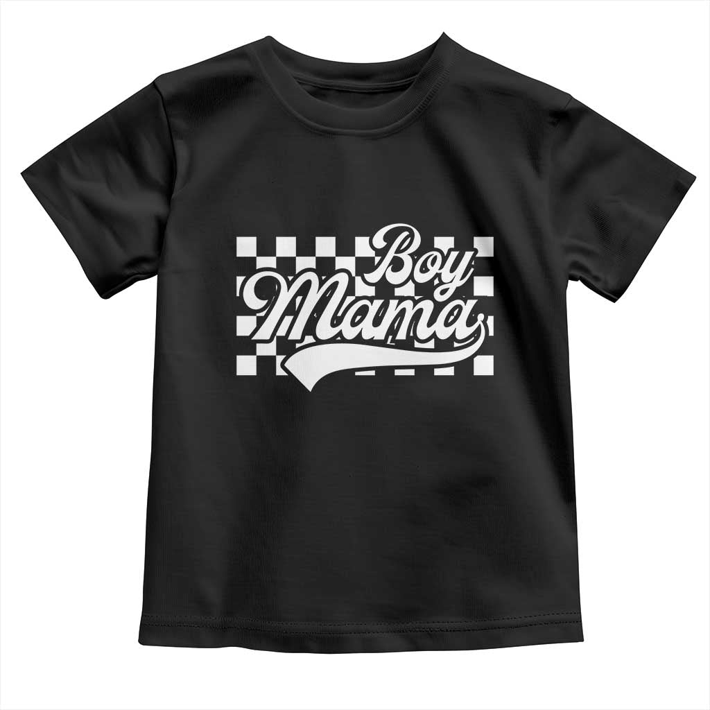 Funny Boy Mama Toddler T Shirt Mama Of Boy Checkerboard Mother's Day