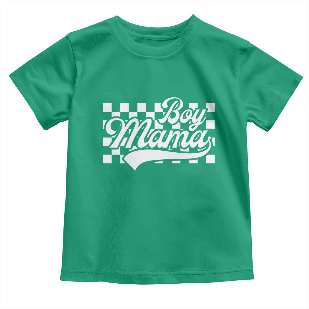 Funny Boy Mama Toddler T Shirt Mama Of Boy Checkerboard Mother's Day