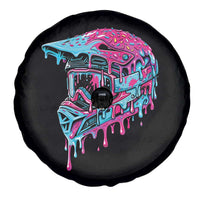 Motocross Helmet Drip Ice Cream Melt Graphic Dirt Bike Racing Spare Tire Cover