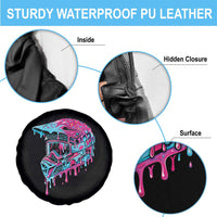 Motocross Helmet Drip Ice Cream Melt Graphic Dirt Bike Racing Spare Tire Cover