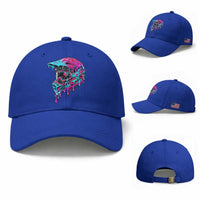 Motocross Helmet Drip Ice Cream Melt Graphic Dirt Bike Racing Baseball Cap