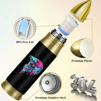 Motocross Helmet Drip Ice Cream Melt Graphic Dirt Bike Racing Bullet Tumbler