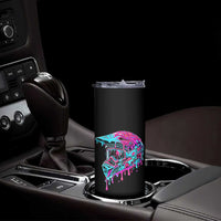 Motocross Helmet Drip Ice Cream Melt Graphic Dirt Bike Racing Skinny Tumbler