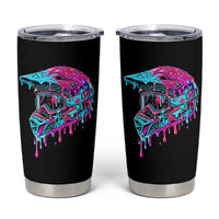 Motocross Helmet Drip Ice Cream Melt Graphic Dirt Bike Racing Tumbler Cup