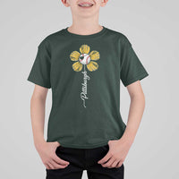 Pittsburgh Sport Retro Baseball Flower T Shirt For Kid Funny Game Day