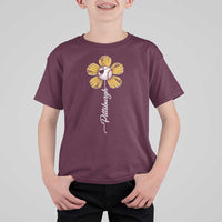 Pittsburgh Sport Retro Baseball Flower T Shirt For Kid Funny Game Day