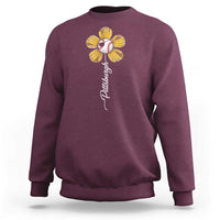 Pittsburgh Sport Retro Baseball Flower Sweatshirt Funny Game Day