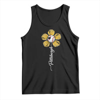 Pittsburgh Sport Retro Baseball Flower Tank Top Funny Game Day