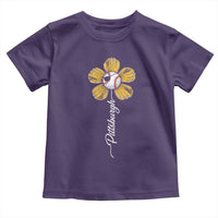 Pittsburgh Sport Retro Baseball Flower Toddler T Shirt Funny Game Day