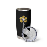 Pittsburgh Sport Retro Baseball Flower Tumbler Cup Funny Game Day