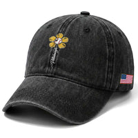 Pittsburgh Sport Retro Baseball Flower Washed Cotton Baseball Cap Funny Game Day