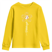 Pittsburgh Sport Retro Baseball Flower Youth Sweatshirt Funny Game Day